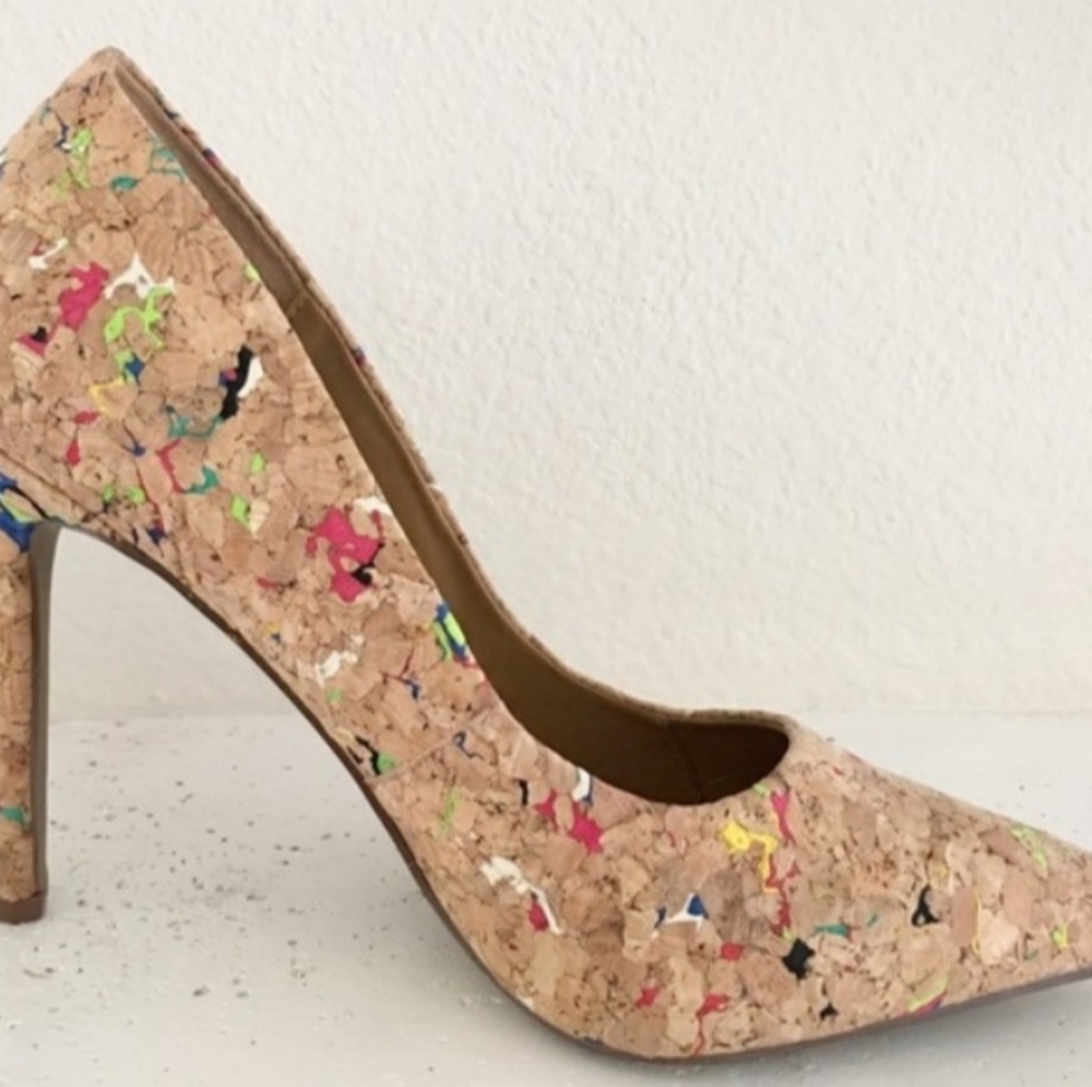 Steve Madden Cork Mulit color heels